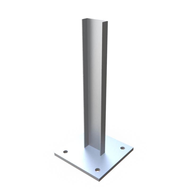 Base plate with U-channel