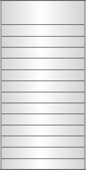 pc500 x 40.1"h directory with a 5" header
