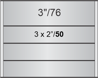 E11 x 9.6"h directory with a 3" header