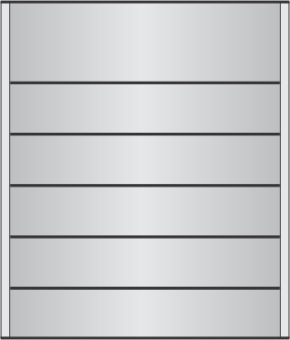 E11 x 14.25"h directory with a 3.25" header