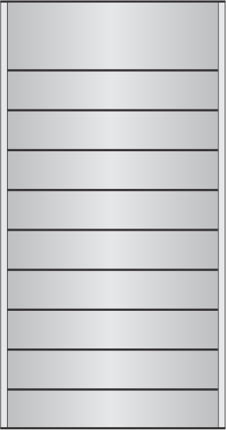 E11 x 23.2"h directory with a 3.5" header