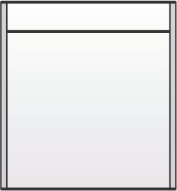 IN300 x 14.2"h sign frame with a 2" header