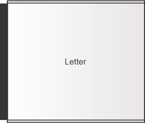 ST Letter x 11"w d/s projecting sign frame