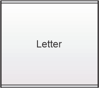 ST Letter x 11"w sign frame
