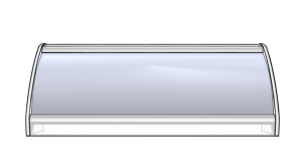 E60 x 4"w boomerang desktop sign frame