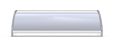 E60 x 6"w boomerang desktop sign frame