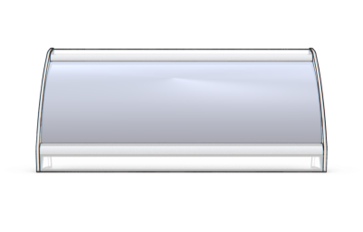 E100 x 8"w boomerang desktop sign frame