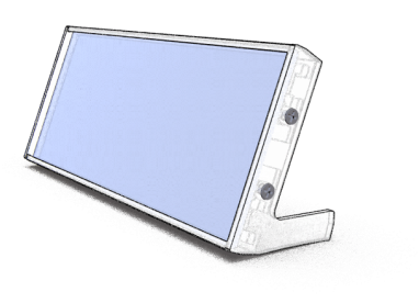 CL60 x 6"w boomberang desktop sign frame