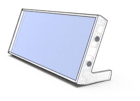 CL80 x 8"w boomerang desktop sign frame