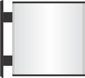 PC projecting wall bracket sign