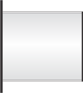 pc Letter x 10"w d/s flag sign frame