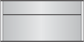 E11 x 6.125"h sign frame with a 2" header