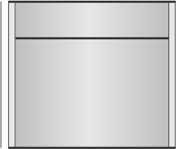 E200 x 8.125"h sign frame with a 2" header
