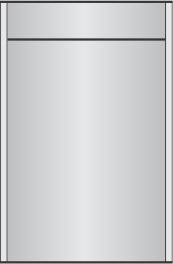E200 x 13.875"h sign frame with a 2" header