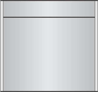 E300 X 14.375"h sign frame with a 2.2"header