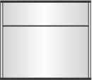 pc120 x 4.125" sign frame with a  1" header