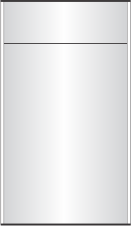 pc11 x 20.125"h sign frame with a 3" header