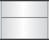 pc150 x 5.125"h sign frame with a 2" header