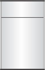 pc150 x 9.125"h sign frame with a 2" header