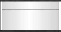 pc200 x 4.125"h sign frame with a 1" header