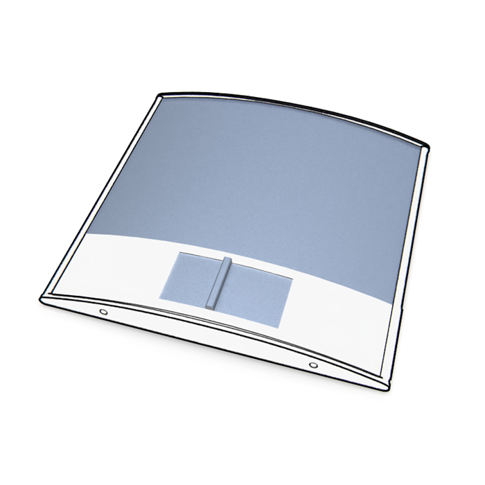 pc11 x 8.5"h sign frame with bottom slider