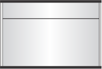 pc300 x 8.125"h sign frame with a 2" header
