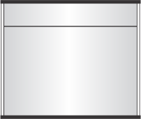 pc300 x 12.125"h sign frame with a 2" header
