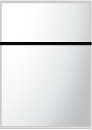 CL100 x 6.125"h sign frame with a 2" header